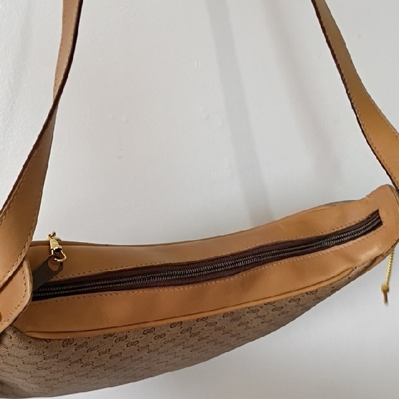 Vintage Gucci GG Plus Brown Leather Shoulder Bag Purse Authentic vintage Gucci - Picture 9 of 16